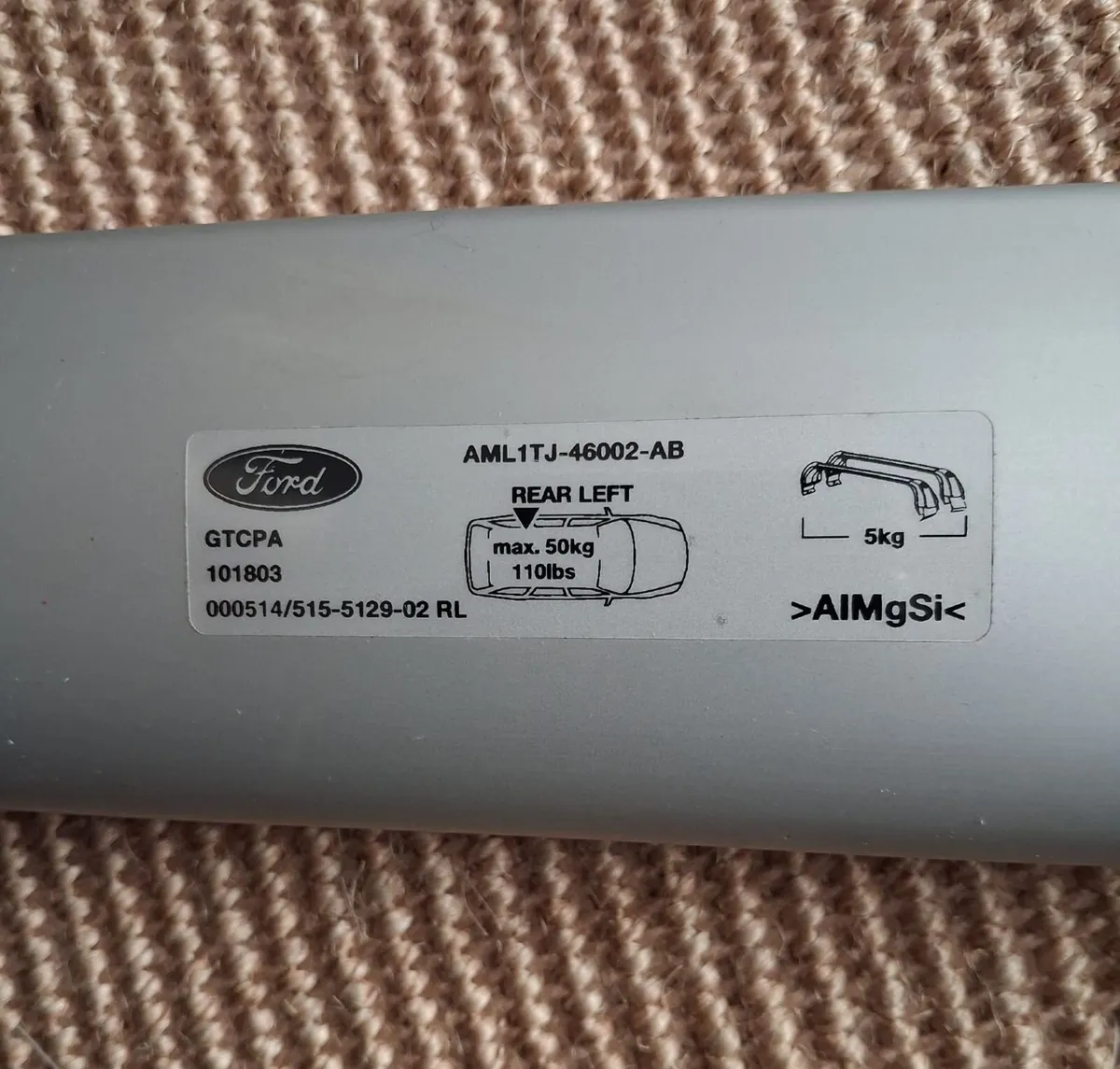 Ford Puma Roof Base Carrier - Image 4