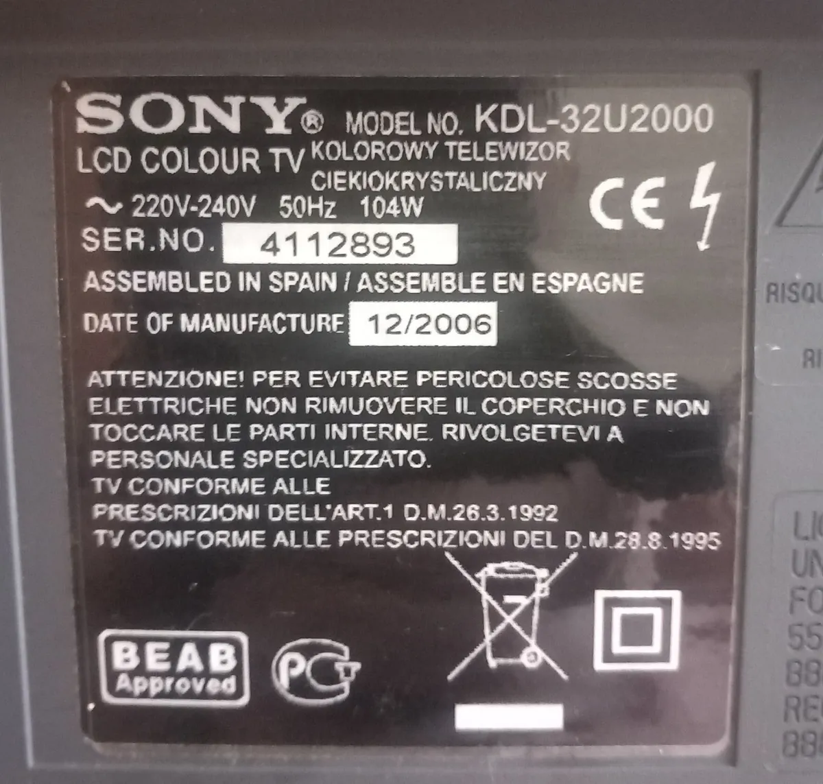 Second hand TV for sale - Image 3