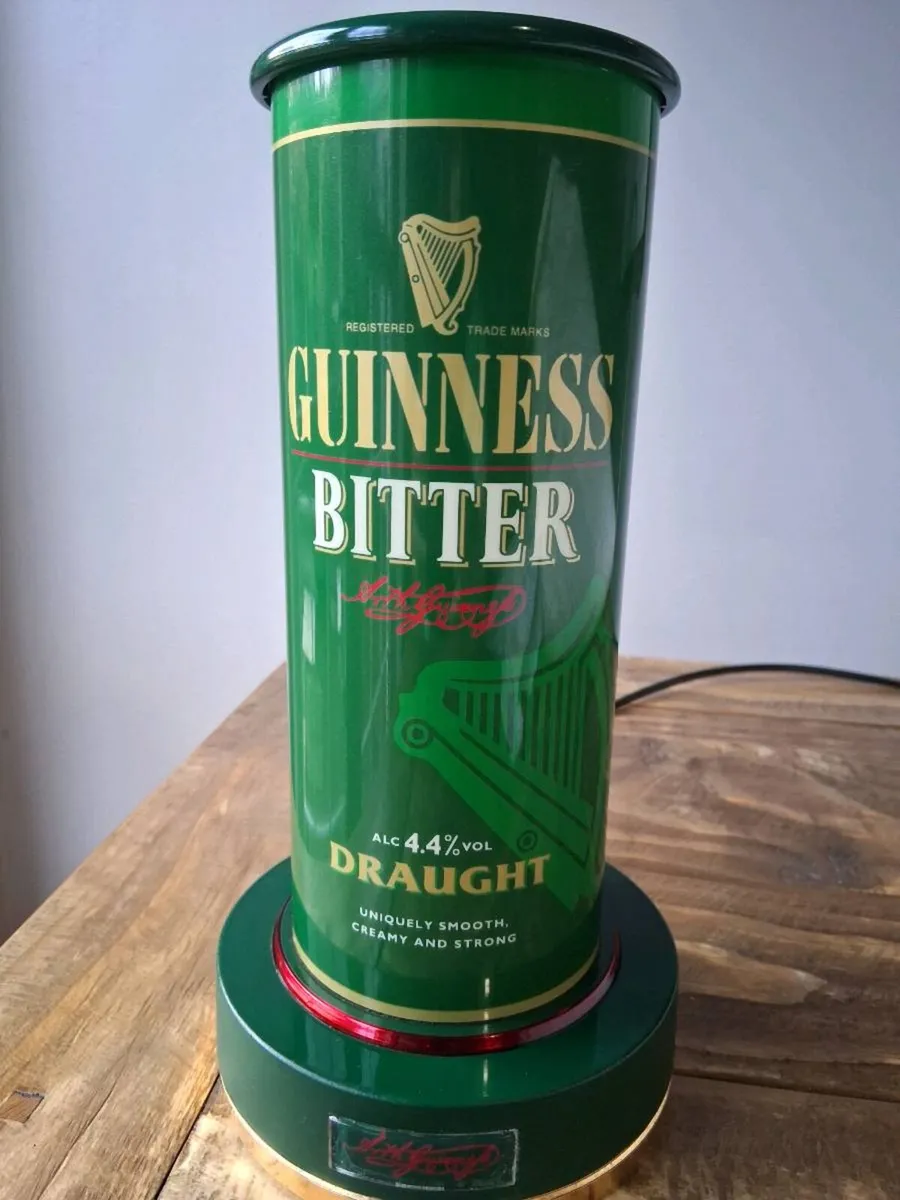 1994 GUINNESS BITTER Font Light- Rare! - Image 2
