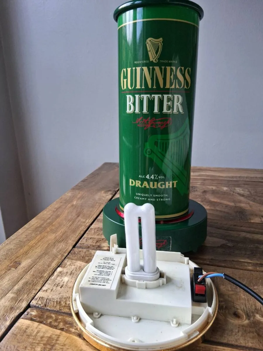 1994 GUINNESS BITTER Font Light- Rare! - Image 3