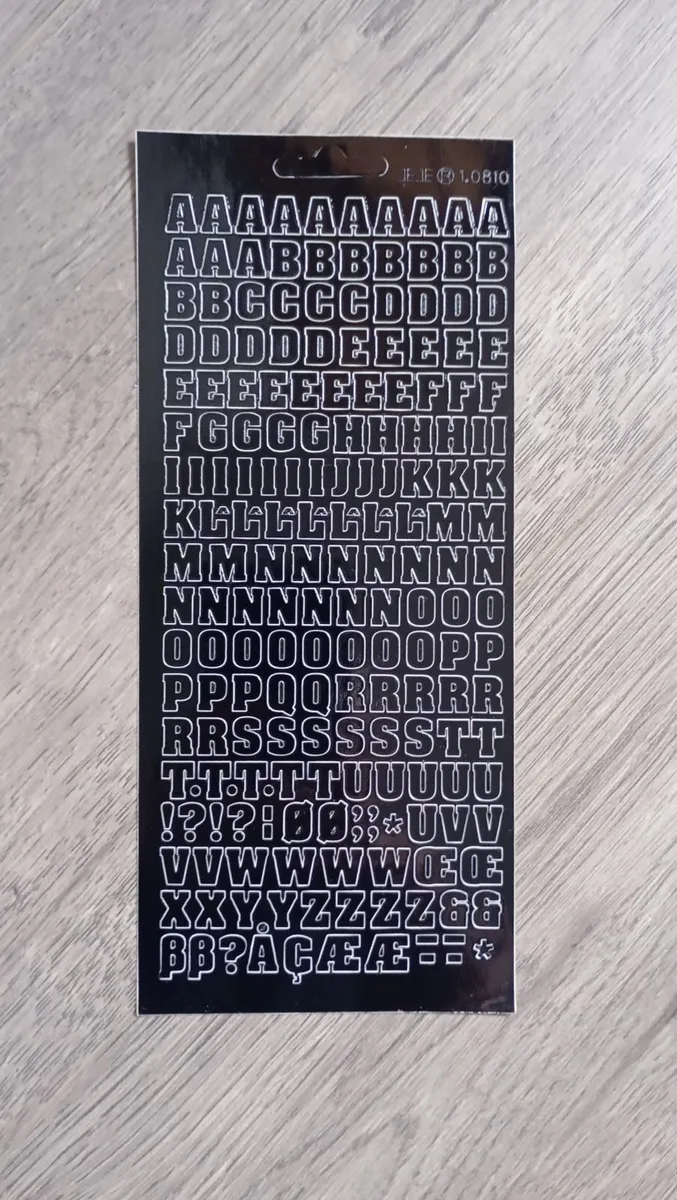 Sticky Letters Decal - Image 3