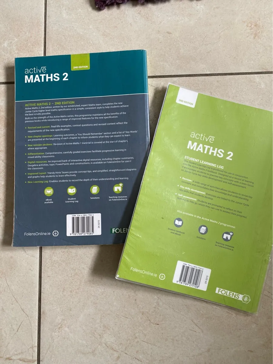 Junior Cycle Mathematics 2 Higher Level 2 set - Image 2