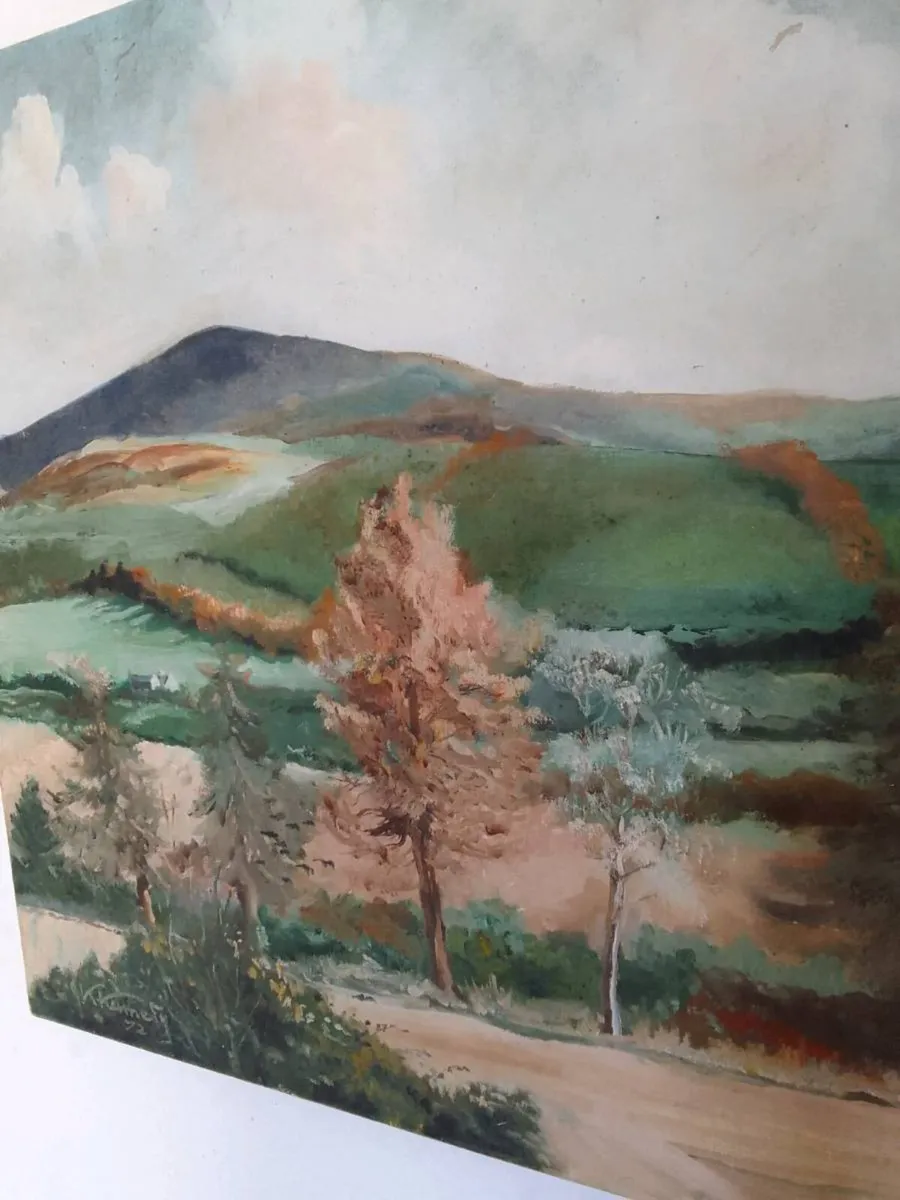 Oil on canvas j.kennedy 1972 - Image 2