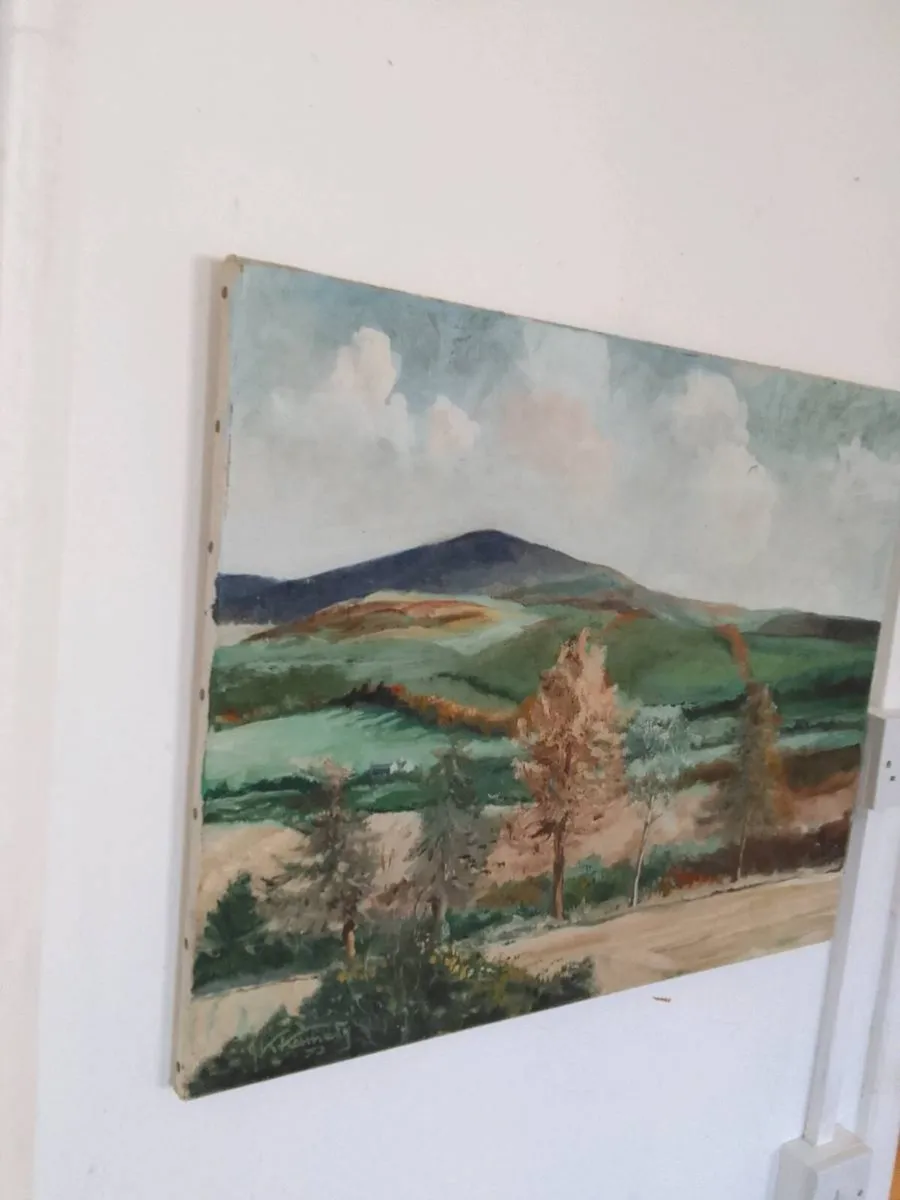 Oil on canvas j.kennedy 1972 - Image 1