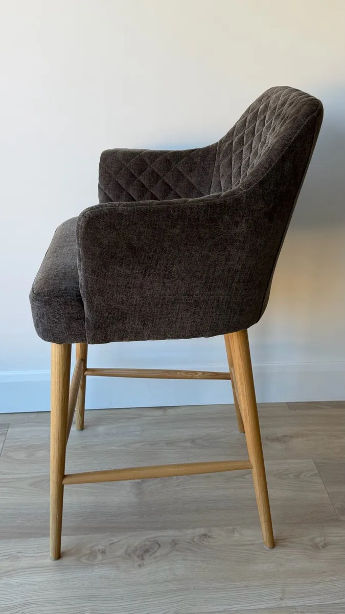 4 x Cuban Charcoal Bar Stools - Image 2