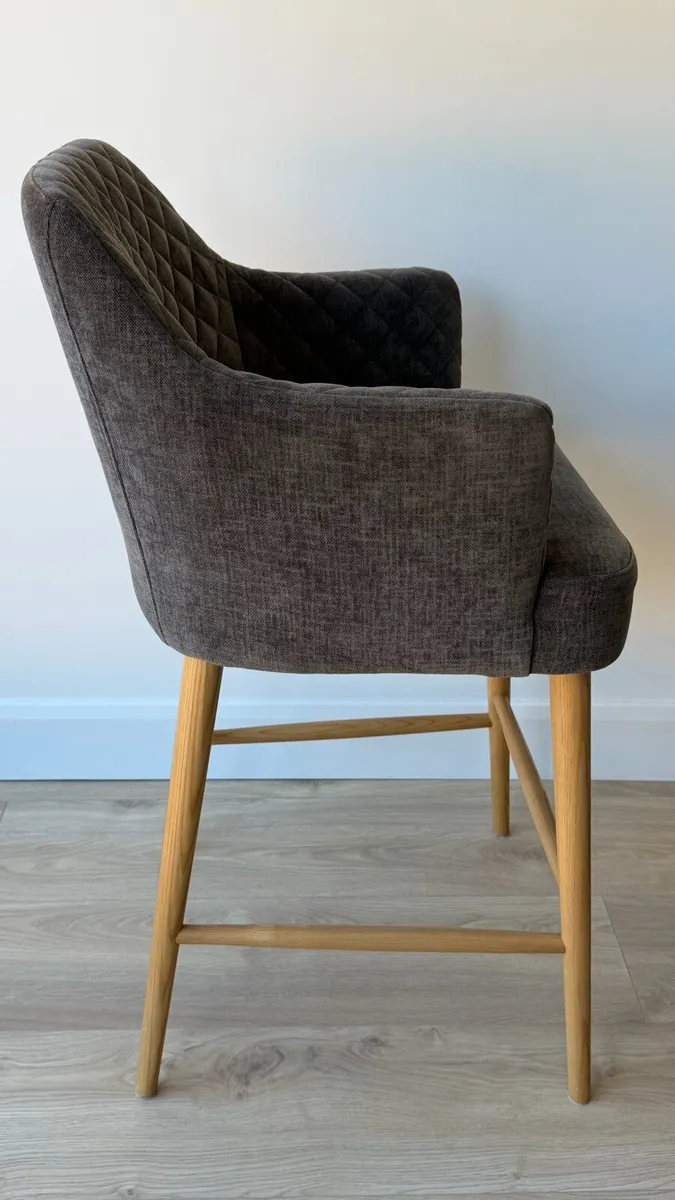 4 x Cuban Charcoal Bar Stools - Image 4