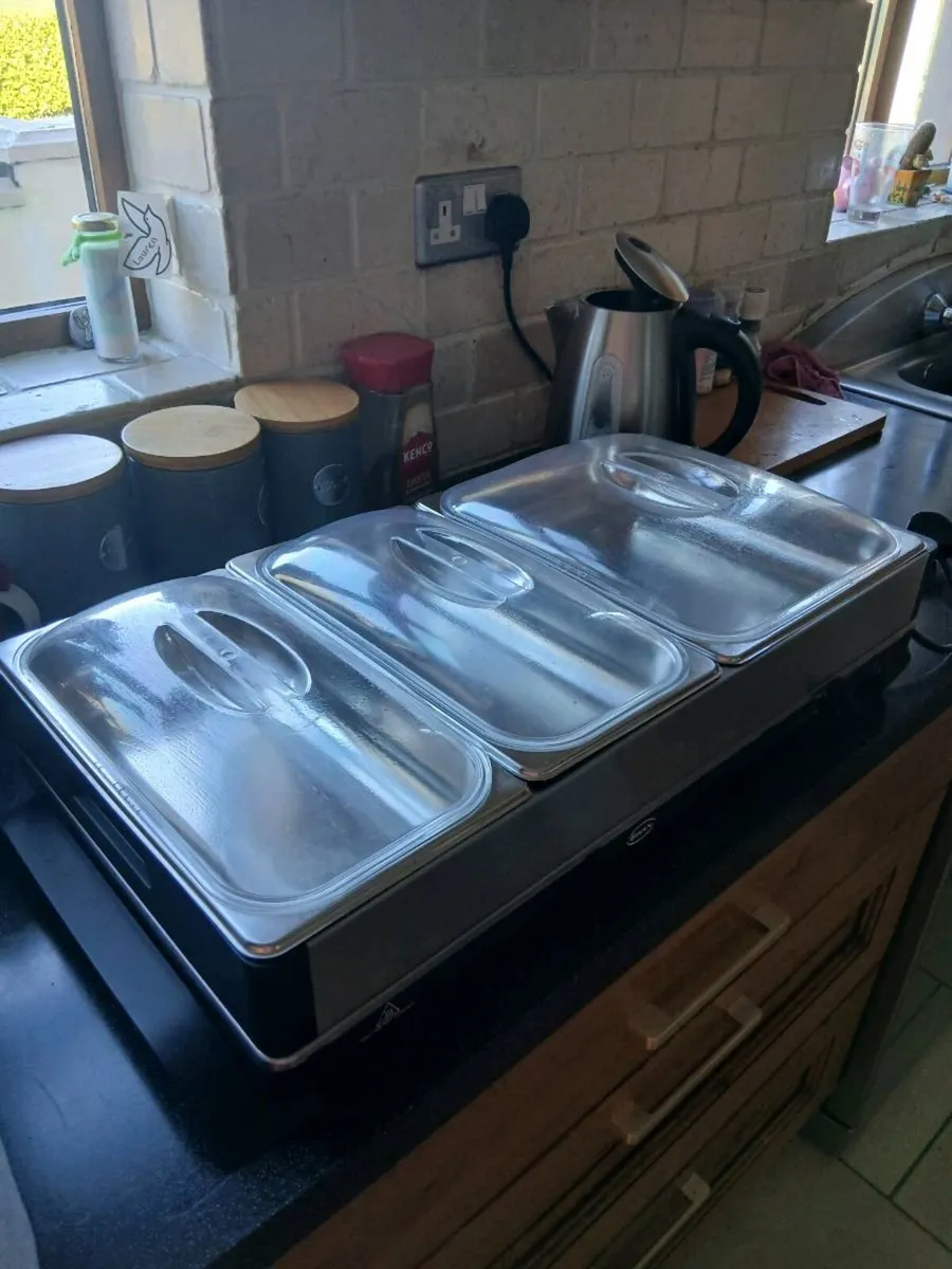 Buffet warmer 3 compartments - Image 1