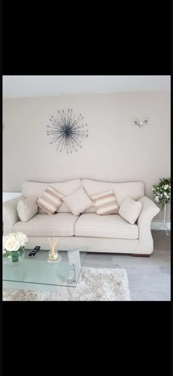 sofa 4 seater and armchair - Image 1