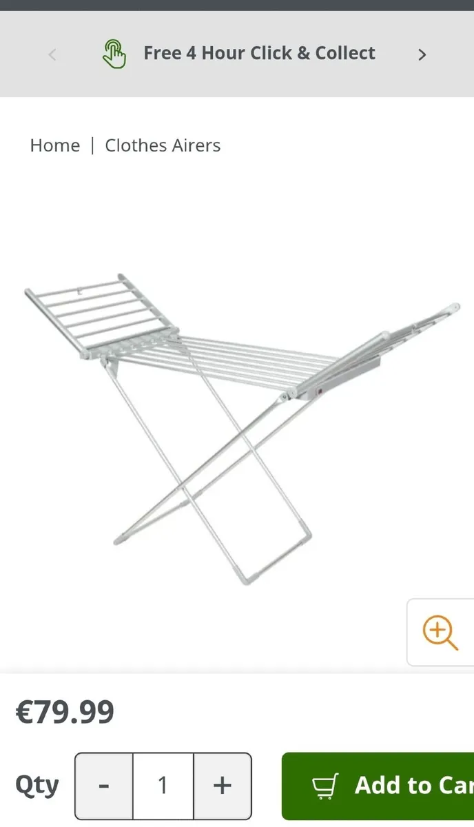 Electric clothes airer