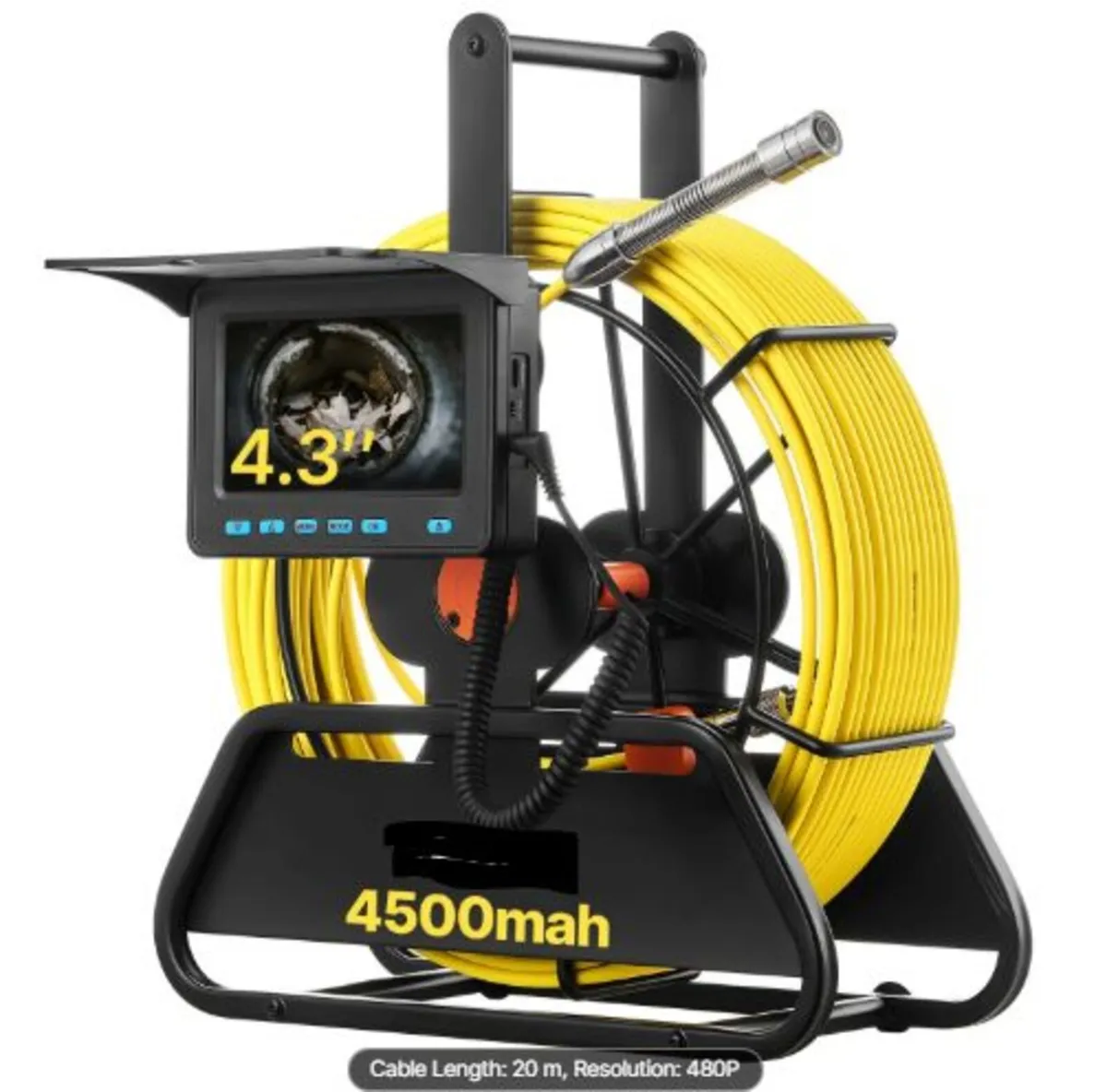 Sewer Camera, 20m Drain Inspection Camera, IP68 - Image 1