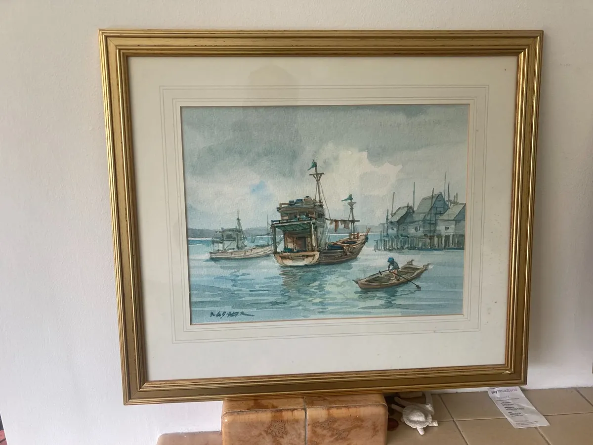 Watercolours x 2 - Paintings - Image 4