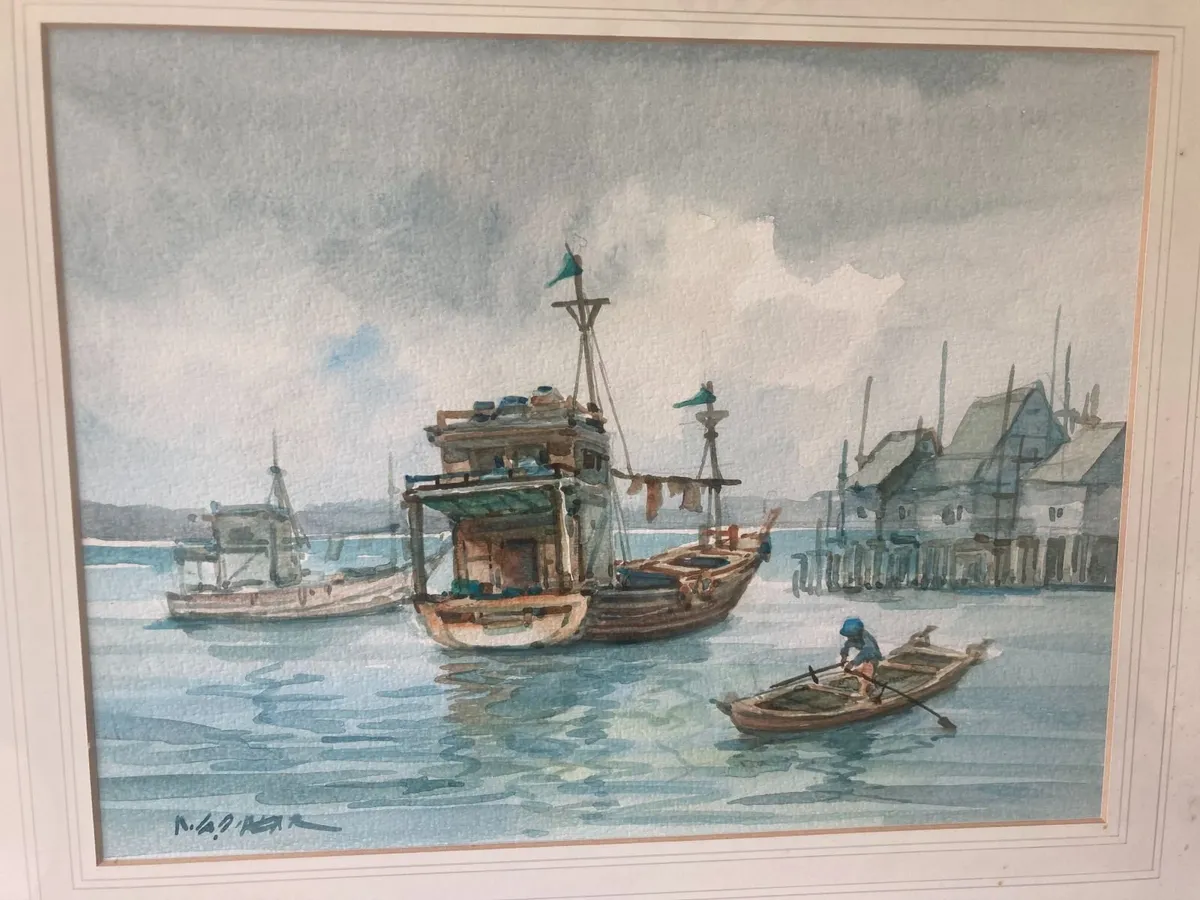 Watercolours x 2 - Paintings - Image 3