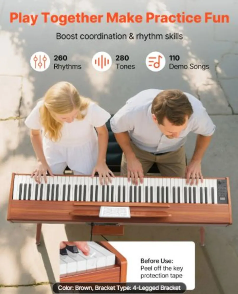 Weighted Digital Piano, 88 Keys Fully Weighted, - Image 3