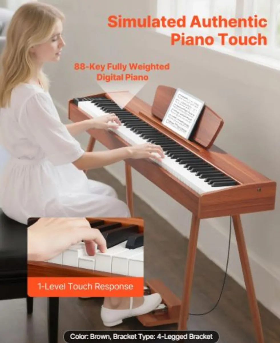 Weighted Digital Piano, 88 Keys Fully Weighted, - Image 2