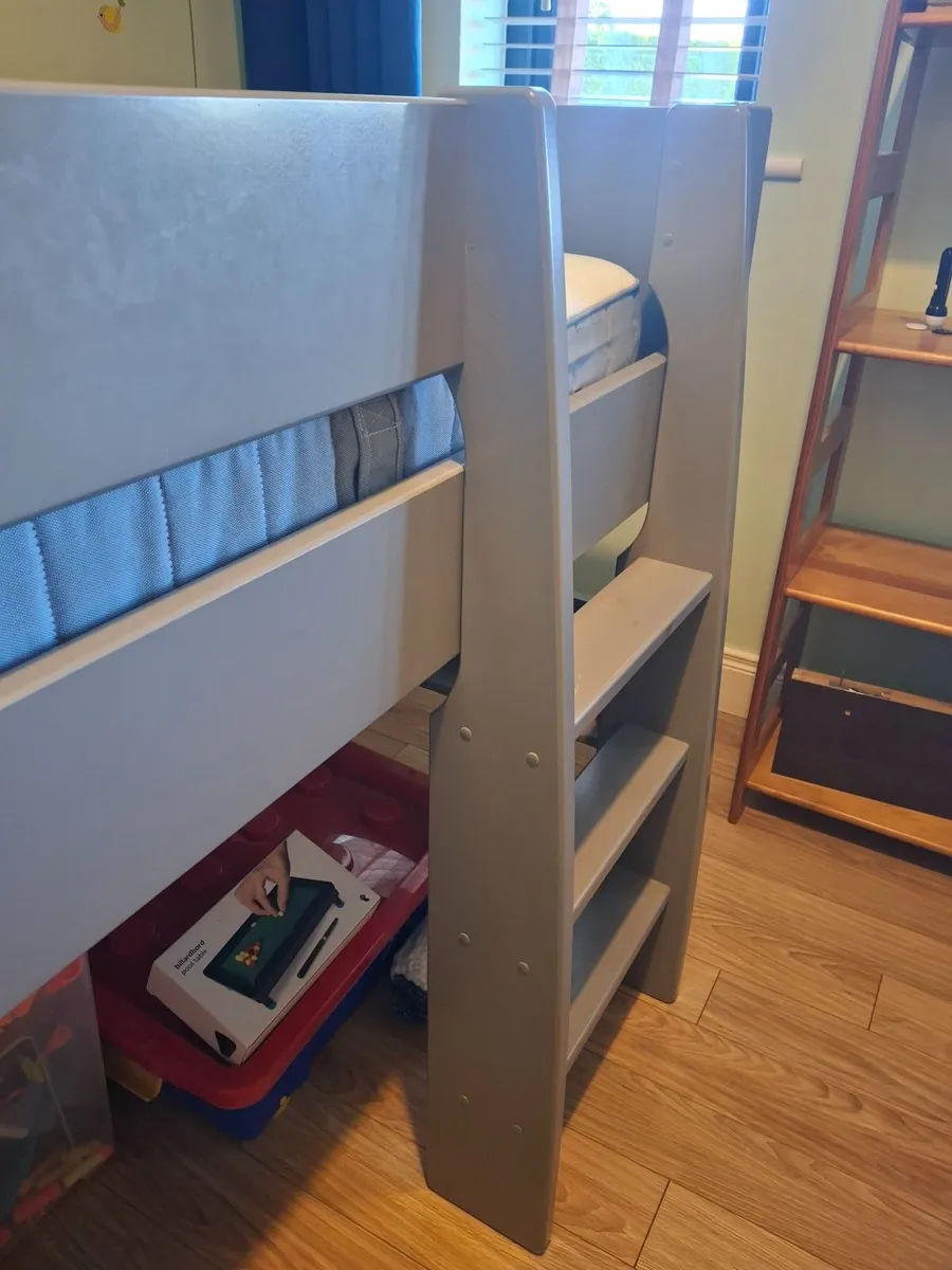 Kids grey midsleeper bed - Image 2