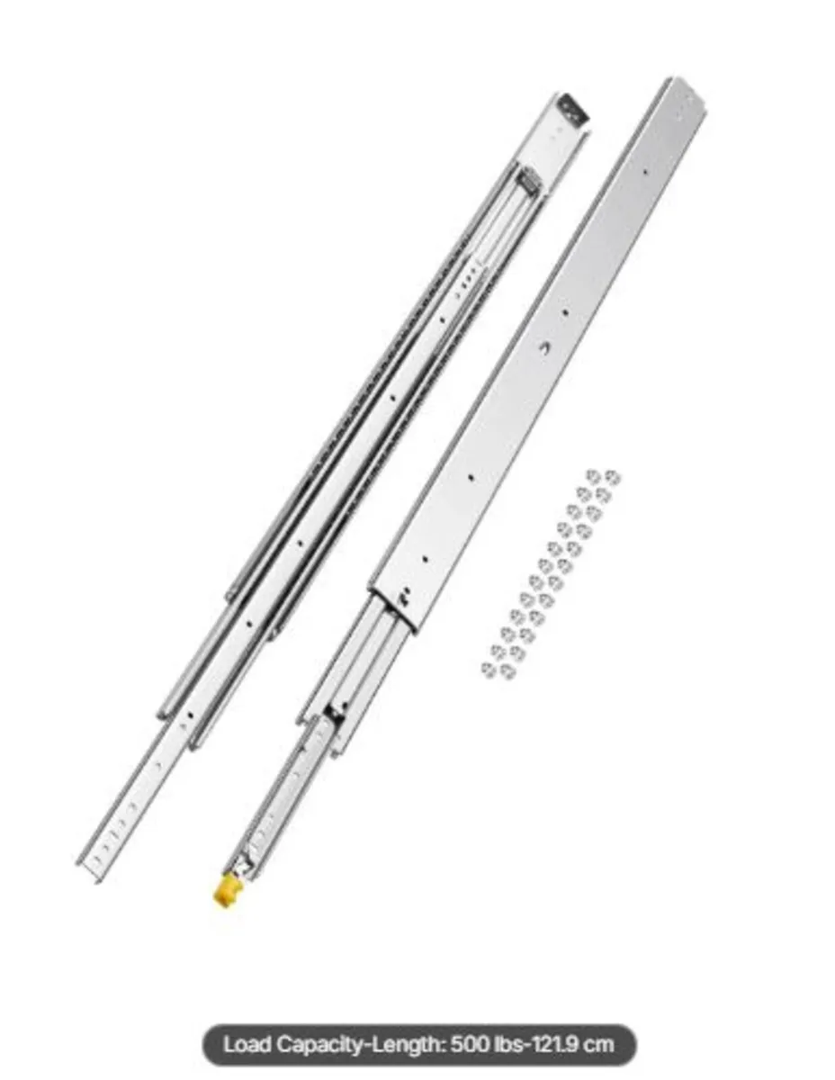 1 Pair Full Extension Drawer Slides 16 18 20 24 - Image 2