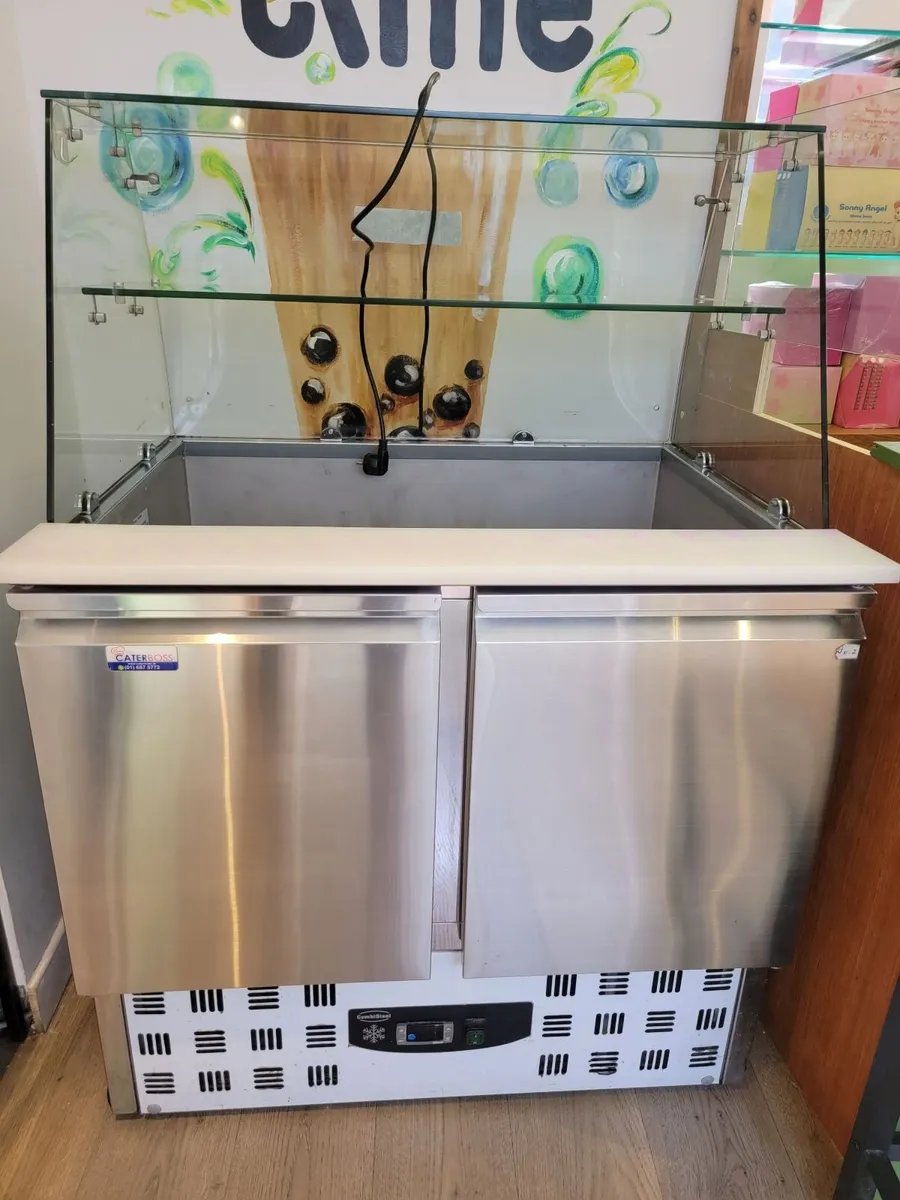 Commercial Stainless Steel 2-Door Salad / Topping - Image 1