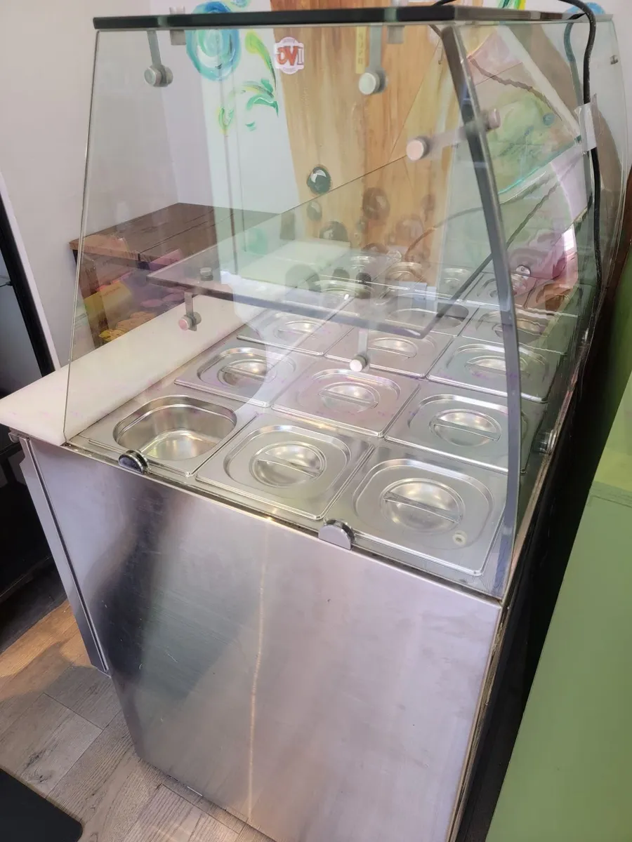 Commercial Stainless Steel 2-Door Salad / Topping - Image 2