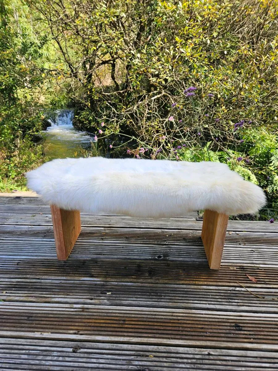 New Soft Cream Genuine Sheepskin Rug - Delivered - Image 1