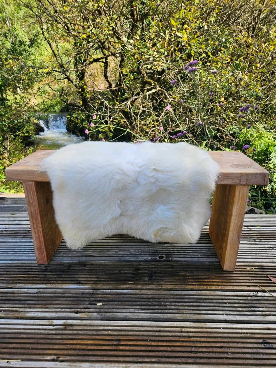 New Soft Cream Genuine Sheepskin Rug - Delivered - Image 3