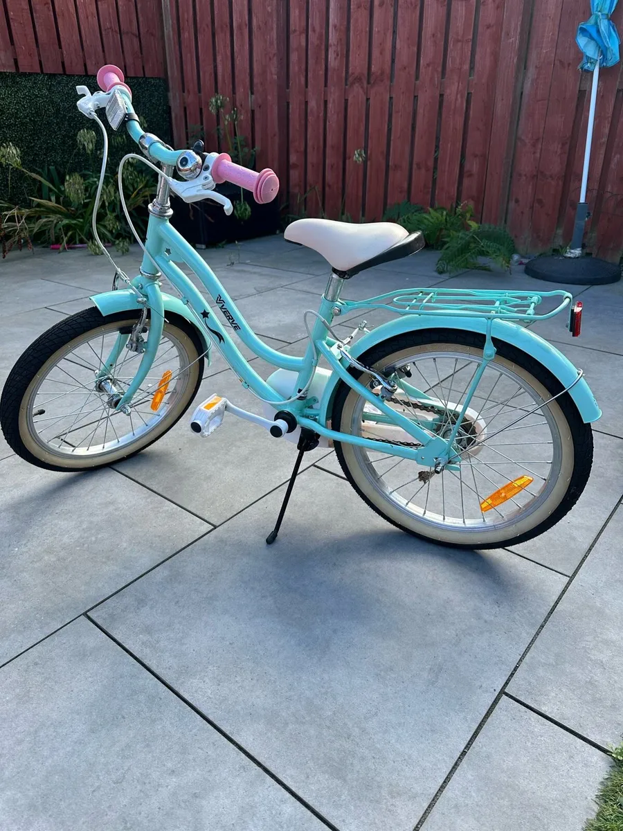 18 Inch Verve Star Bike with Basket Mint - Image 1