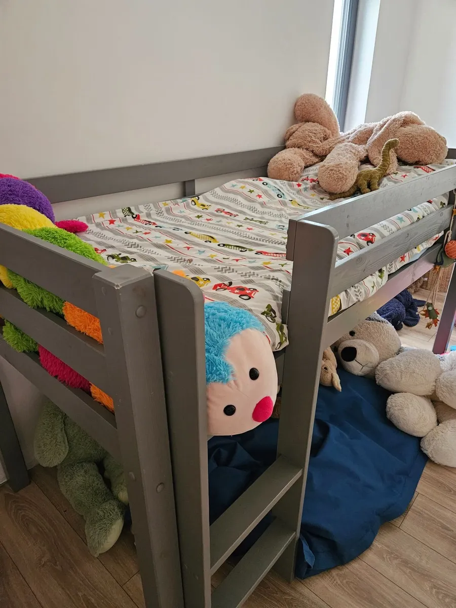 Solid wood (Ogel)mid sleeper bunk bed with slide - Image 3