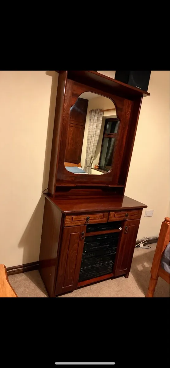 Pioneer Hi-Fi system & Mahogany Cabinet - Image 2