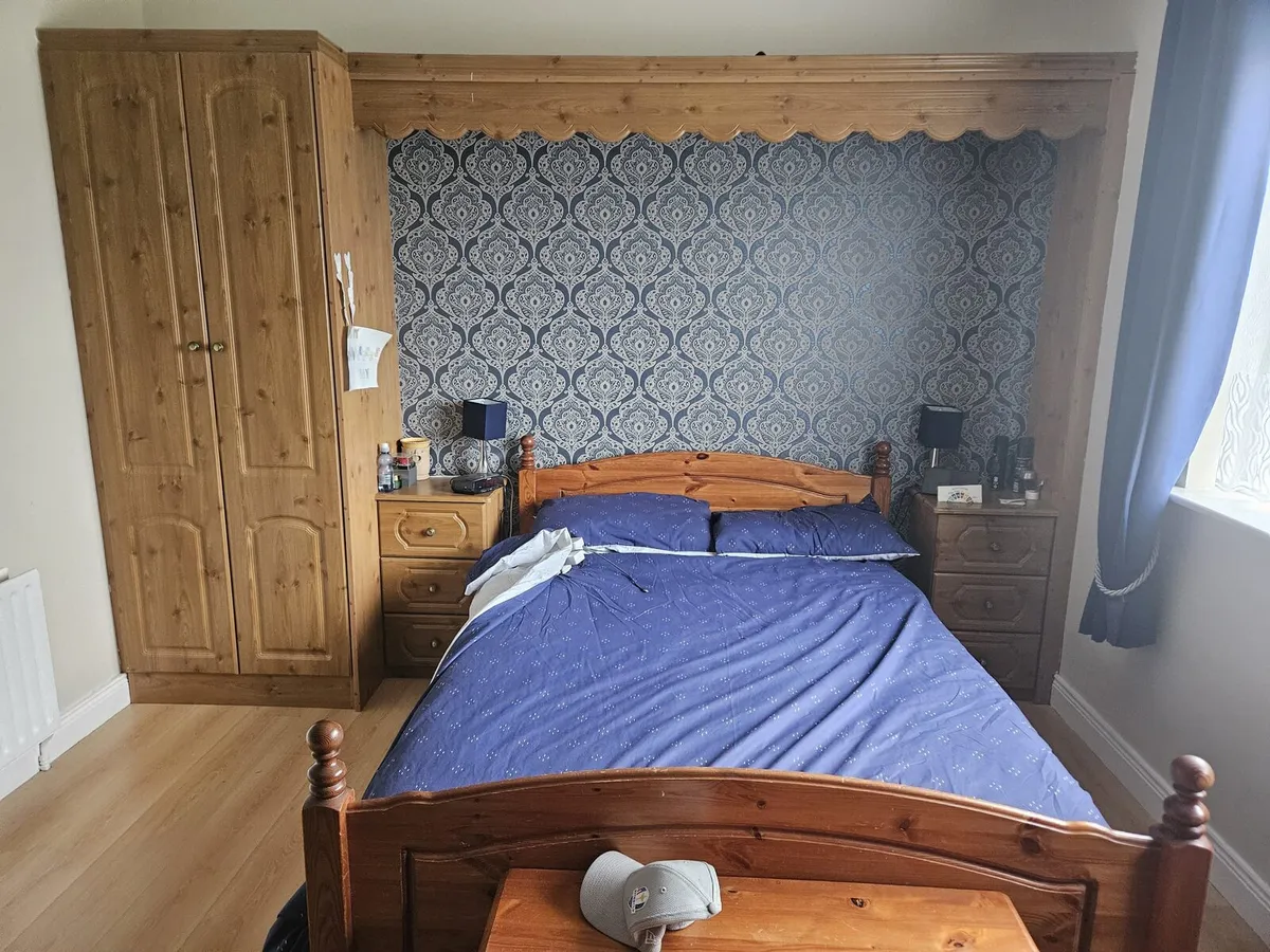 Double bed with mattress - Image 1