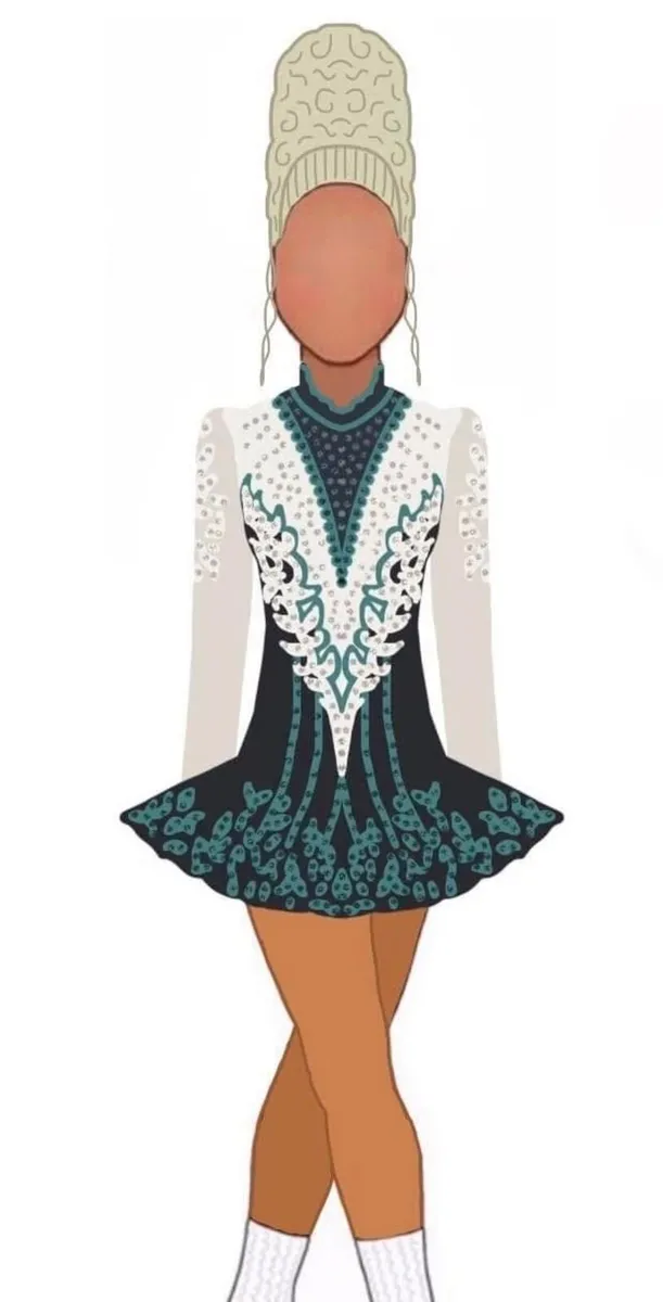 John Carey Irish Dancing Dress - Image 1