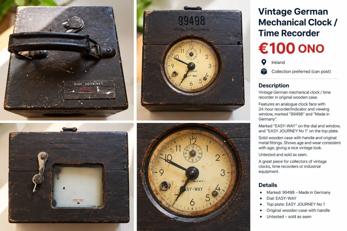 Vintage Pigeon Racing clock
