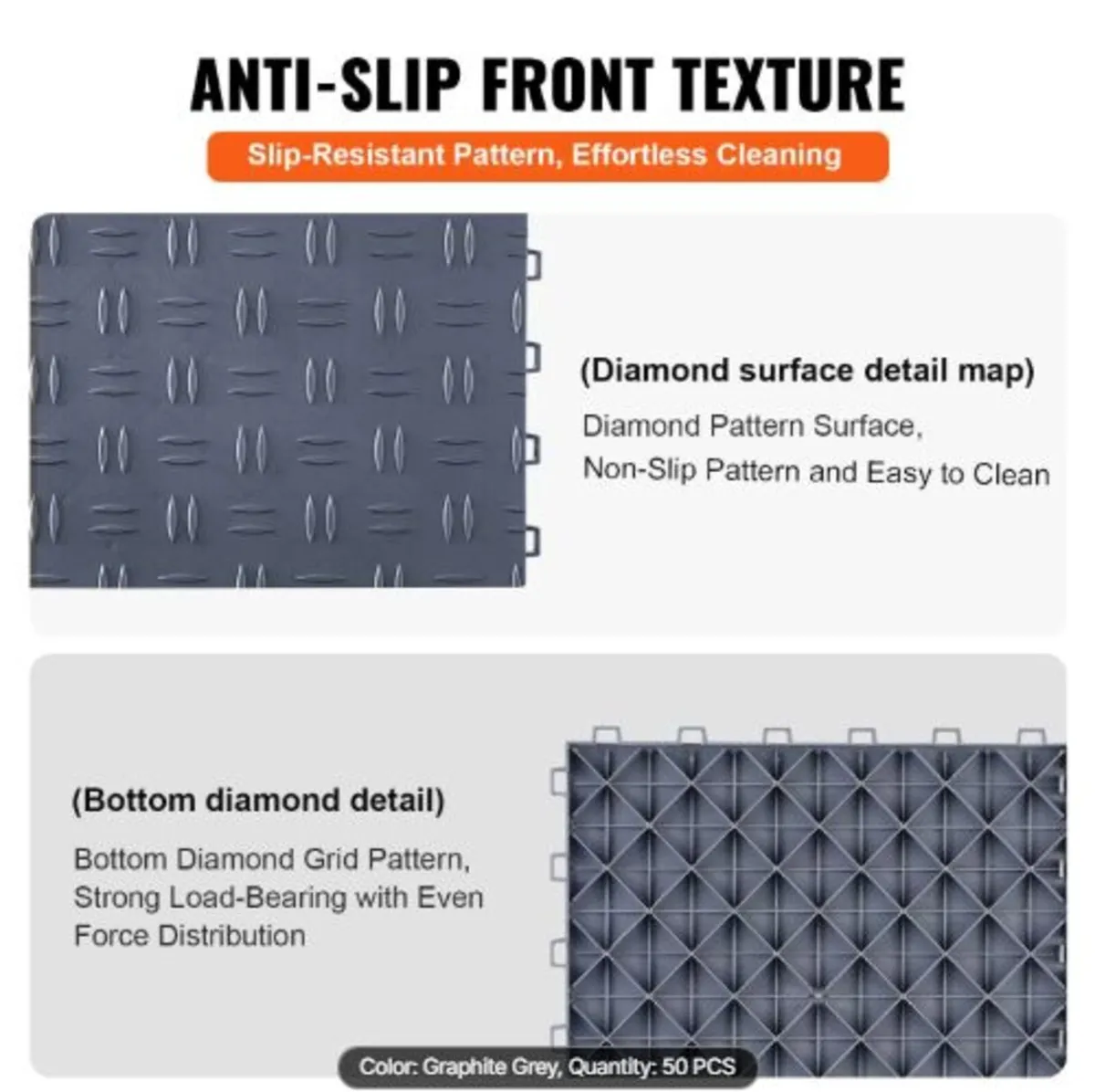 Garage Tiles Interlocking, 12 x 12 x 0.53 inch 50 - Image 2