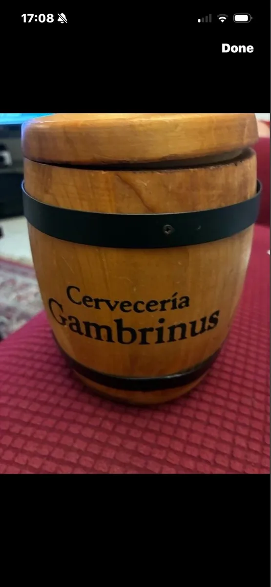 Cruzcampo Timber Barrel Coasters Set - Image 4