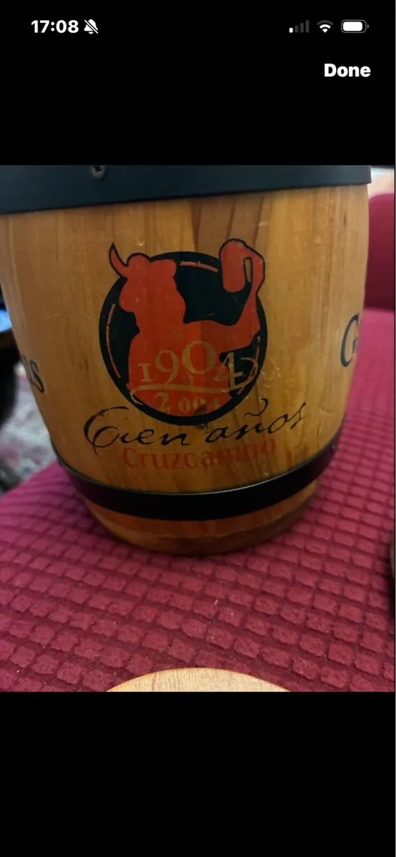 Cruzcampo Timber Barrel Coasters Set - Image 3