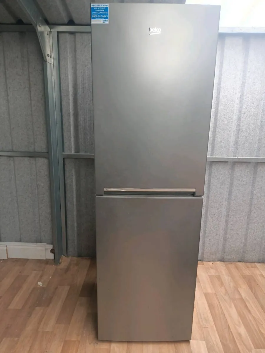 Beko Fridge Freezer – Excellent Condition (Silver) - Image 1
