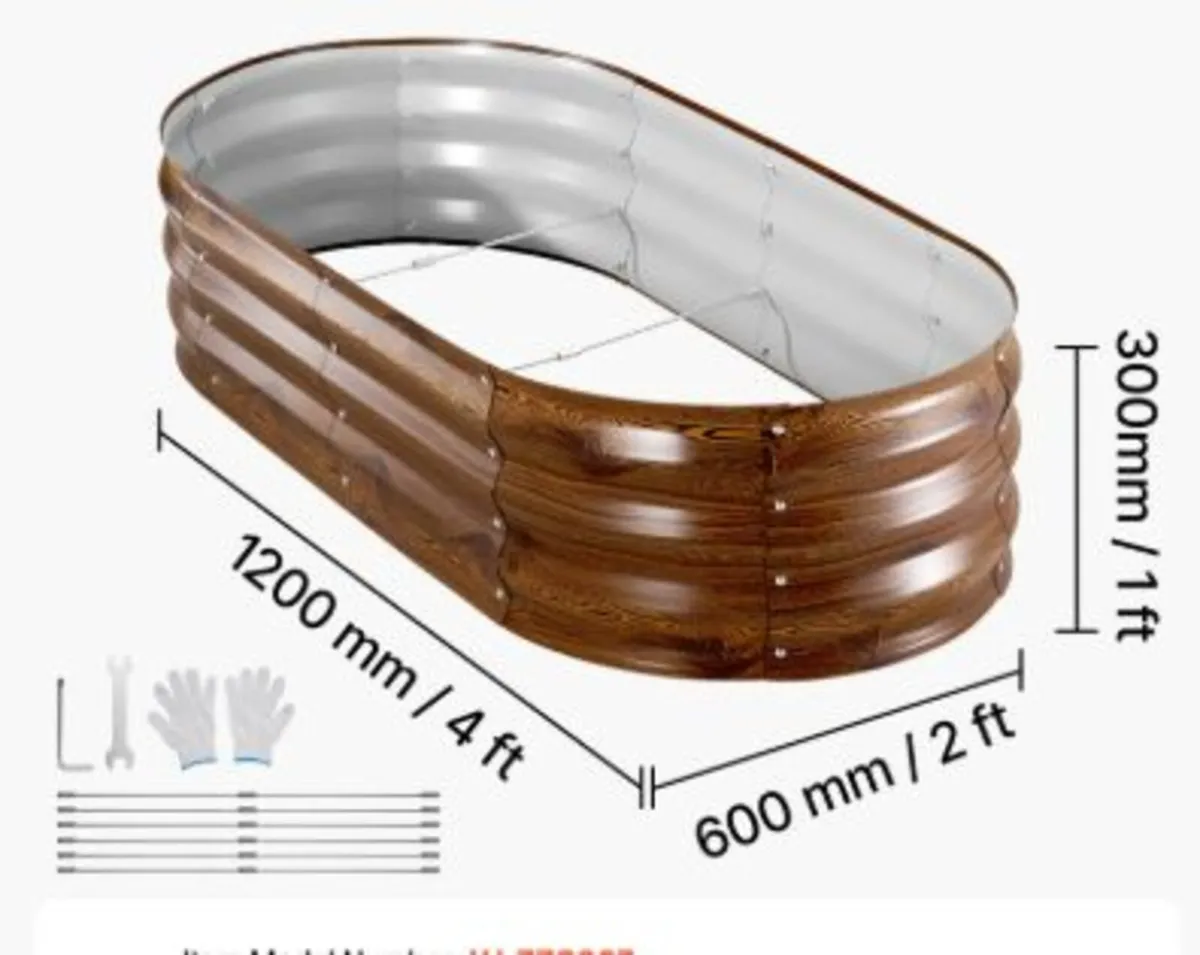 2 Pack Galvanized Raised Garden Beds, 1200 x 600 - Image 4