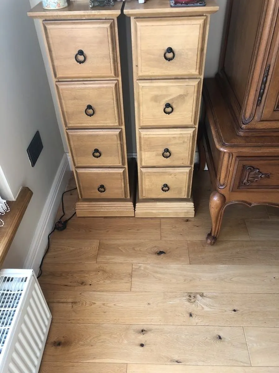 tall boy set of drawers X 3 - Image 1