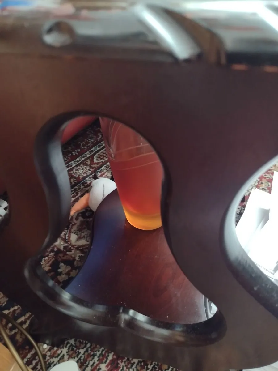 Vintage side table or lamp table with shelf - Image 3