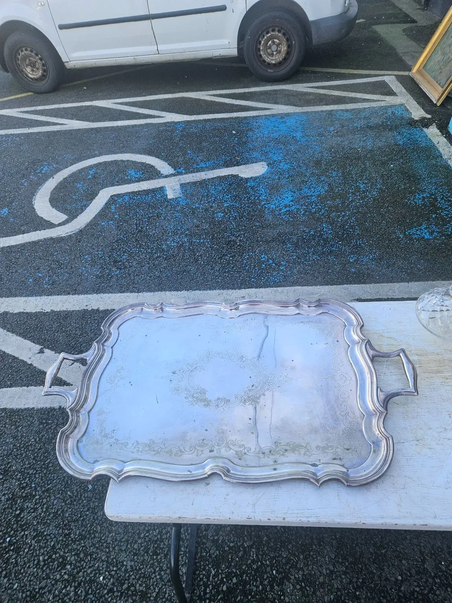 Vintage Antique EPNS Large Tray - Image 1