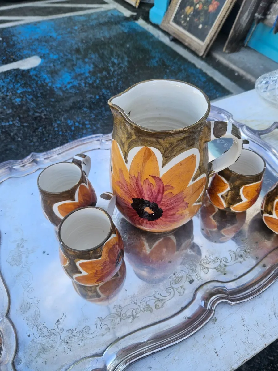 Vintage Retro 1970's Jug and Cups - Image 2