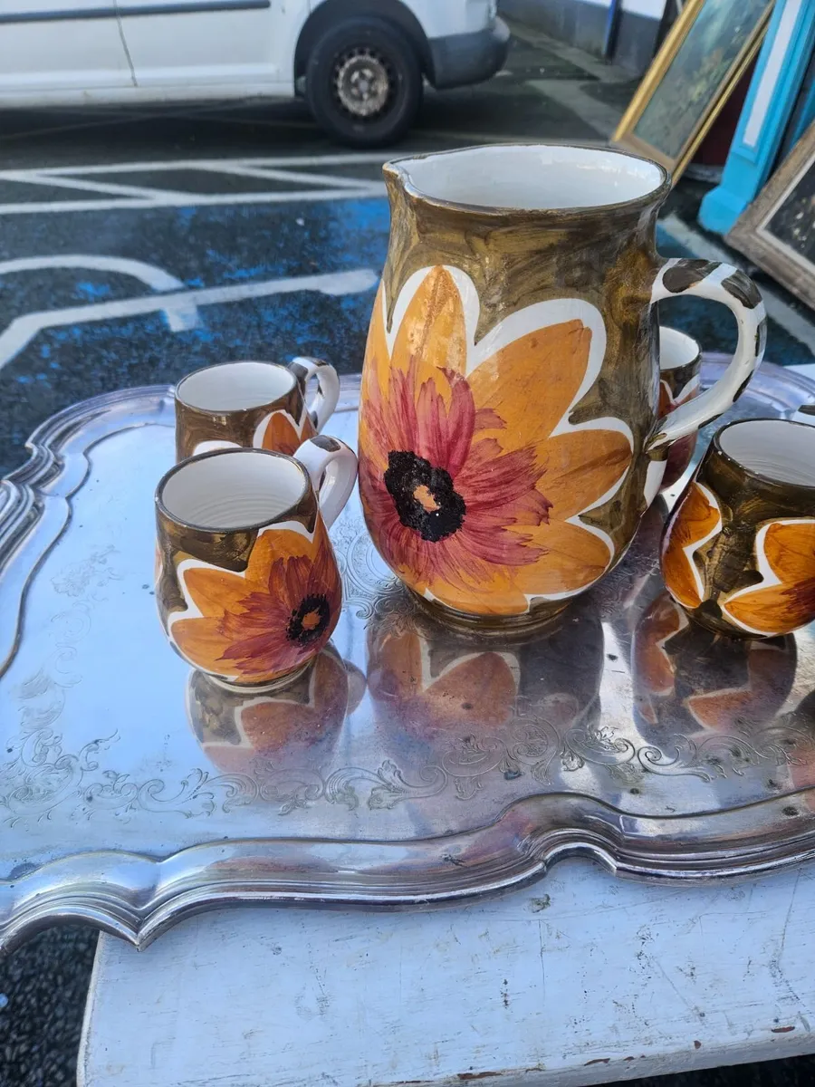 Vintage Retro 1970's Jug and Cups - Image 3