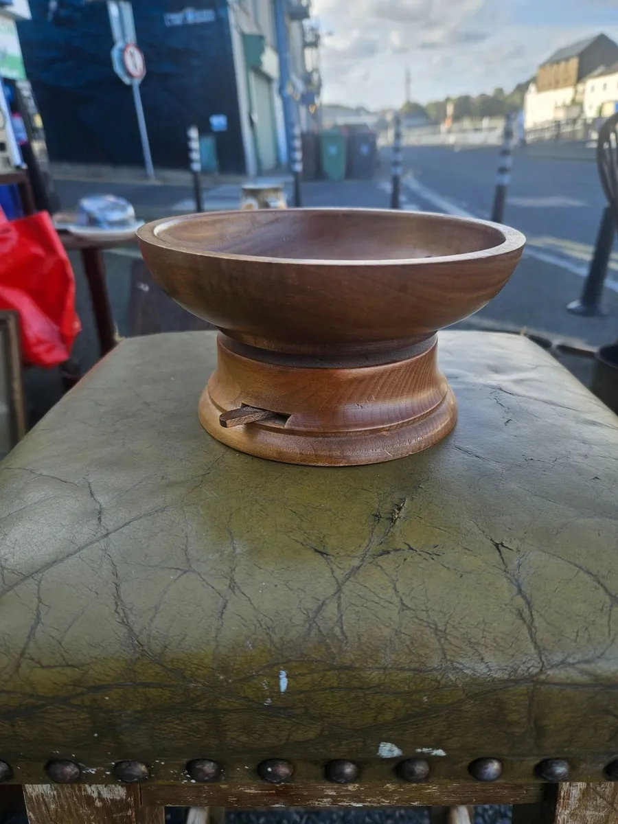 Vintage Retro Wooden Bowl - Image 2