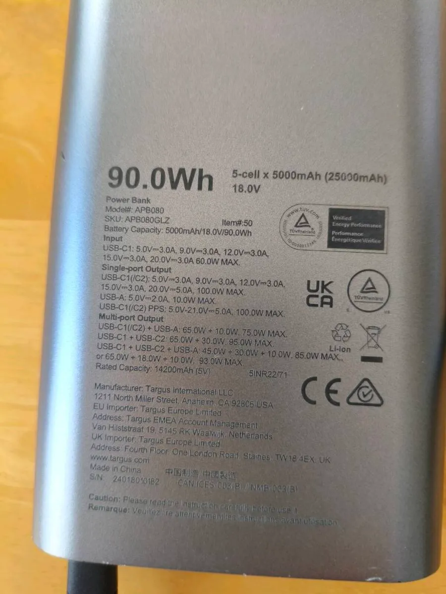 Targus laptop power bank - Image 3