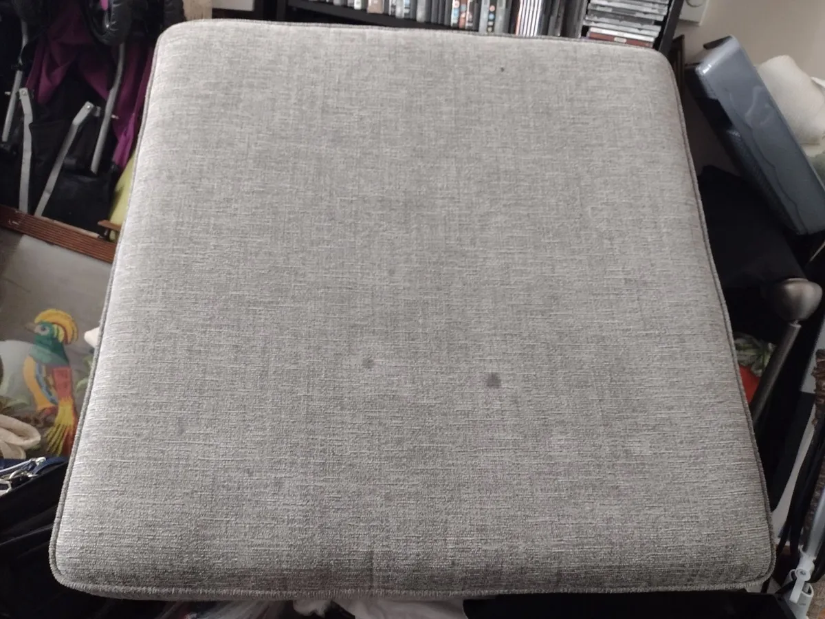 Large textured sofa stool or footrest - Image 4