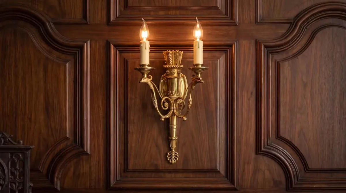 Pair of very nice and very old wall lights. - Image 1