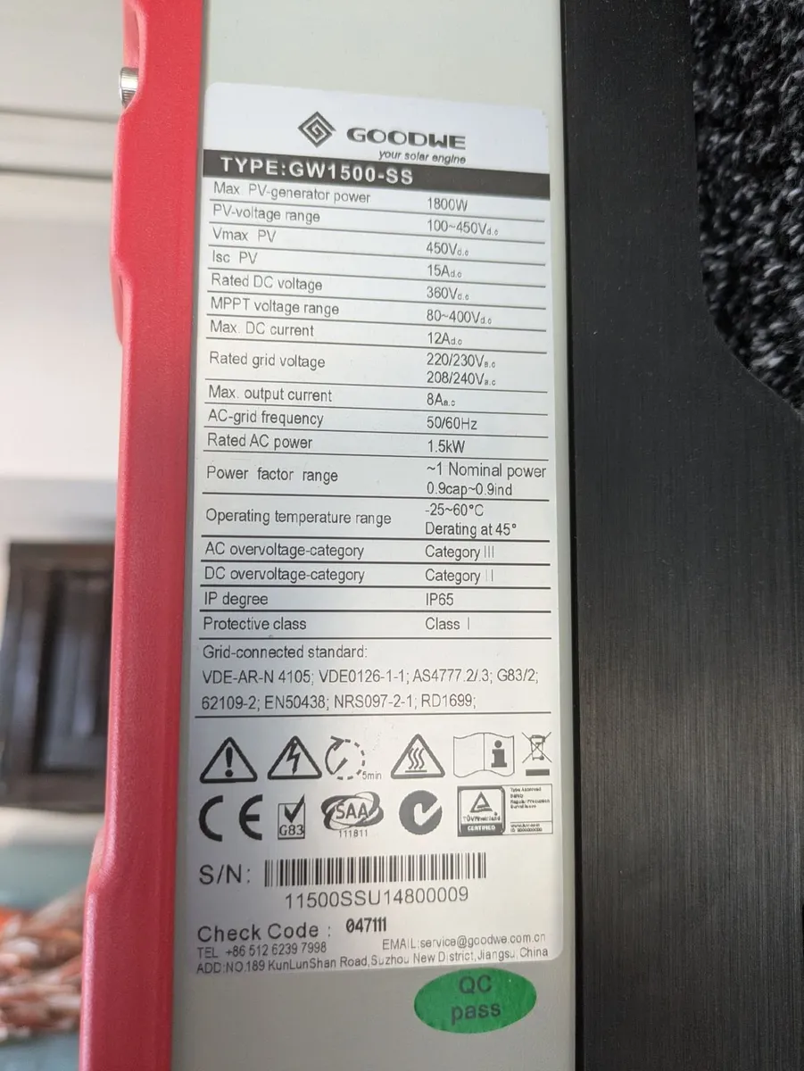 GoodWe solar inverter 1500W - Image 4