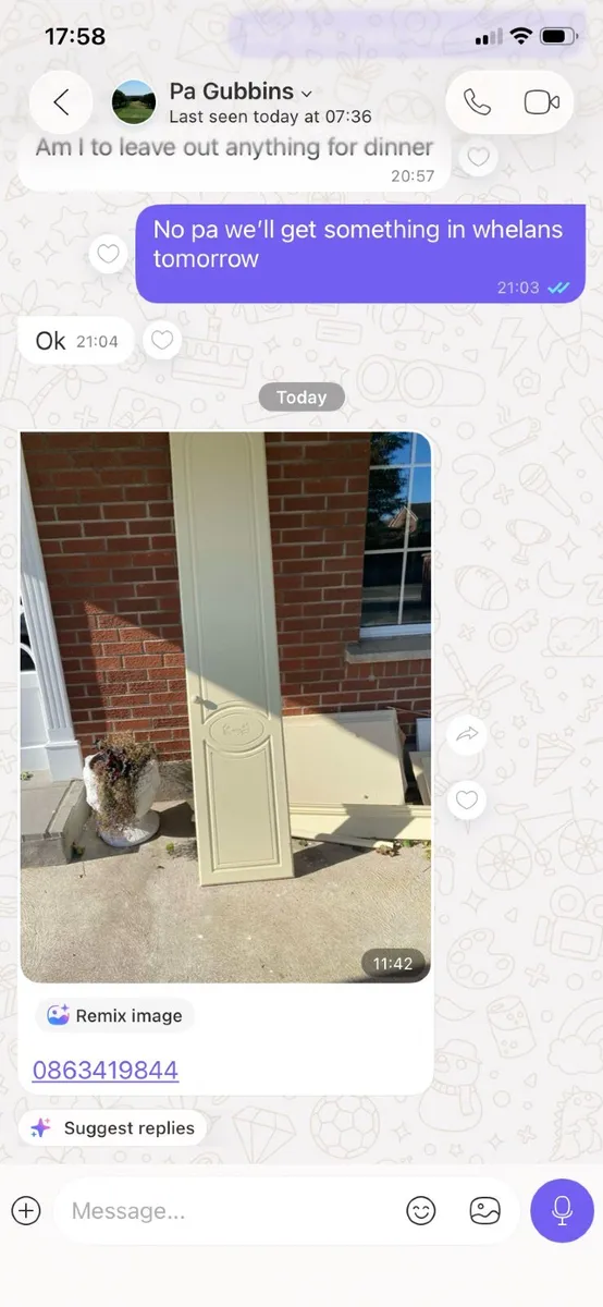 Wardrobe doors