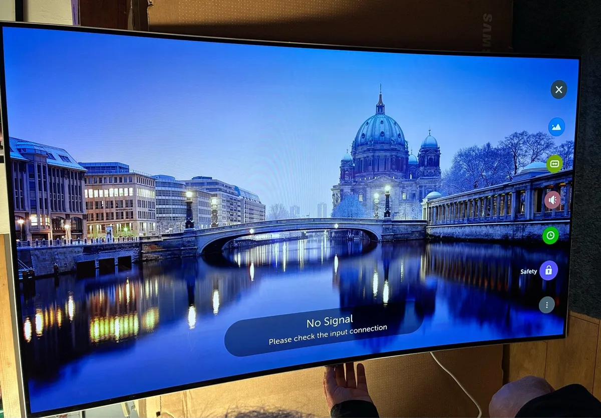 LG 55” Curved 4K OLED Smart TV with Remote - Image 1