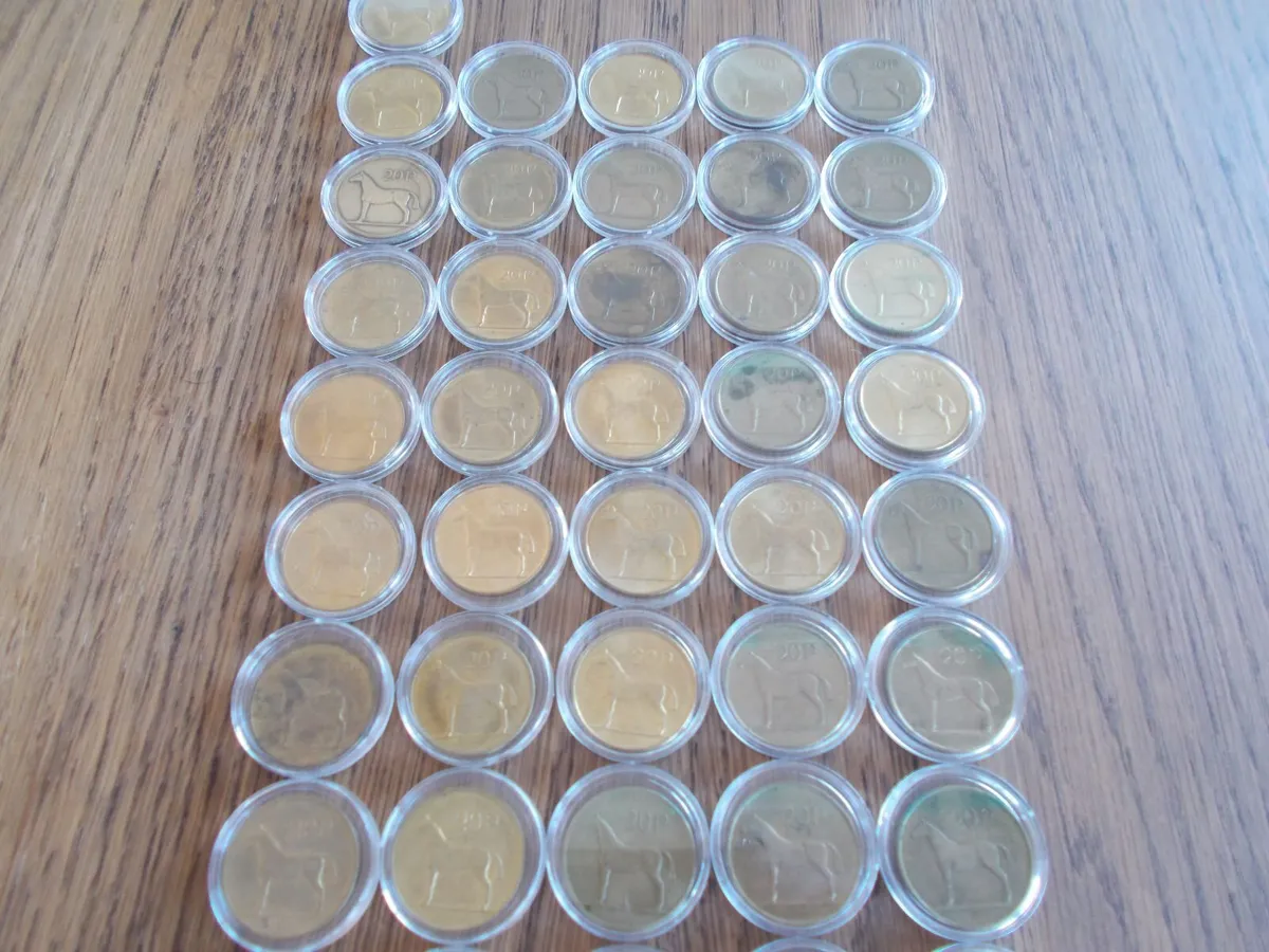 Lot of 71 Irish 20p Coins - Image 4