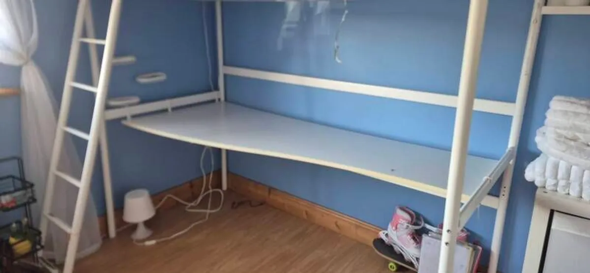 high sleeper bed with desk - Image 1