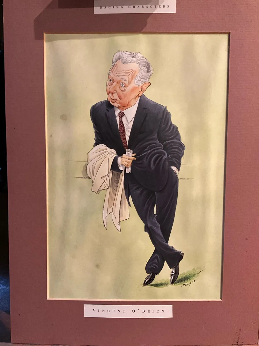 Caricature Print of Trainer Vincent O’Brien - Image 2